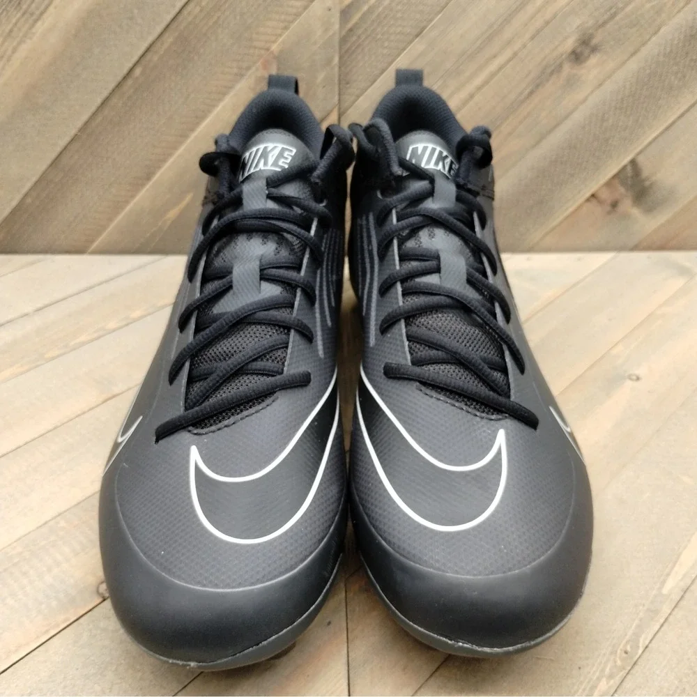 Nike Alpha Huarache‎ 8 Pro Black Lacrosse Cleats Mens Size 12 Athletic Shoes